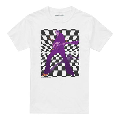 White - Front - Elvis Presley Unisex Adult Lets Rock T-Shirt