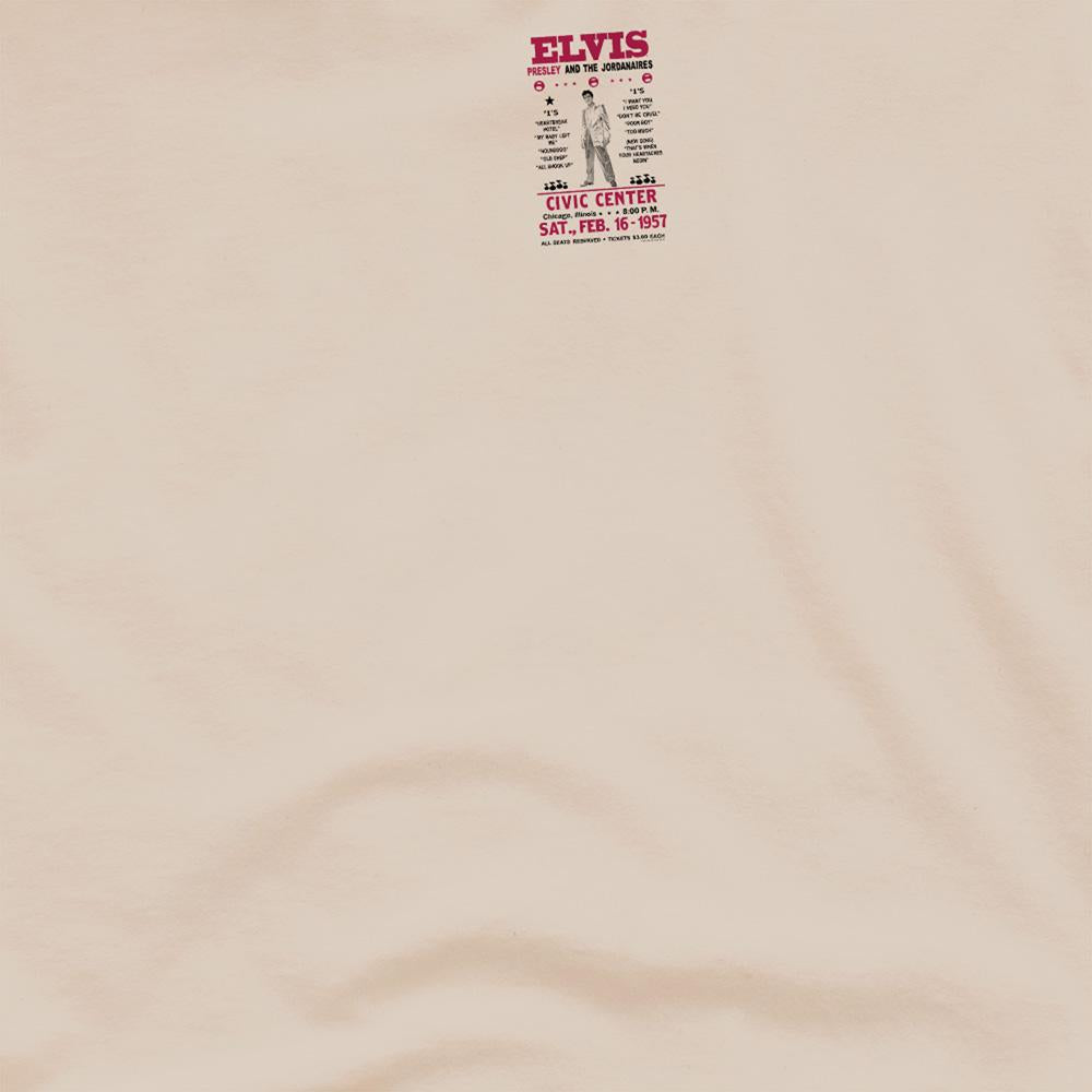 Sand - Side - Elvis Presley Unisex Adult Jordanaires T-Shirt