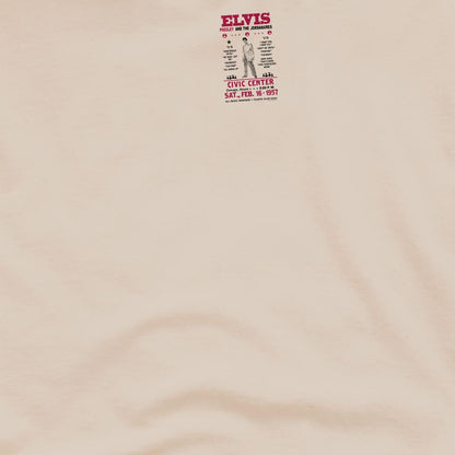 Sand - Side - Elvis Presley Unisex Adult Jordanaires T-Shirt