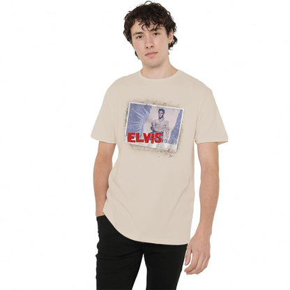 Sand - Back - Elvis Presley Unisex Adult Tough Guy Poster T-Shirt