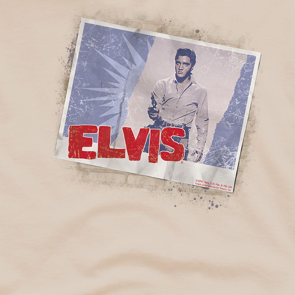 Sand - Side - Elvis Presley Unisex Adult Tough Guy Poster T-Shirt