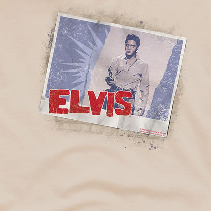 Sand - Side - Elvis Presley Unisex Adult Tough Guy Poster T-Shirt