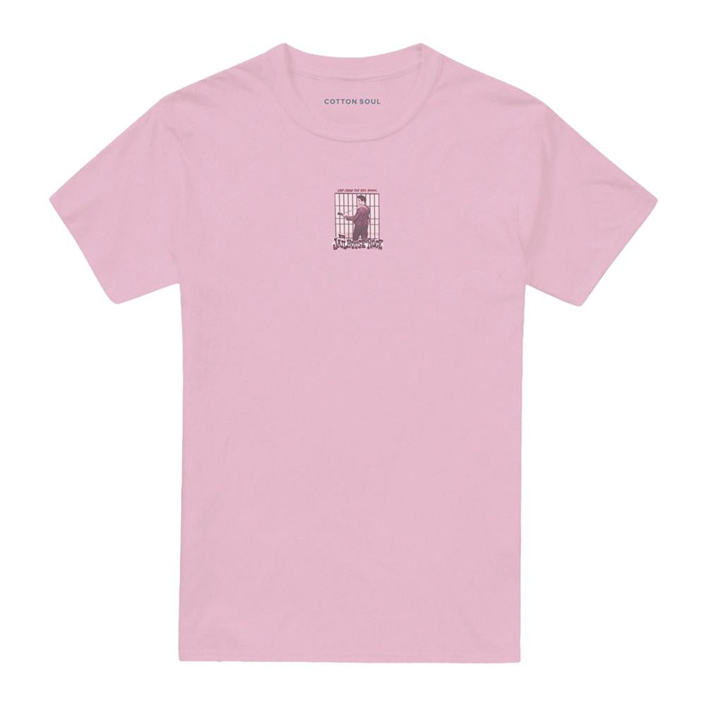 Pink - Front - Elvis Presley Unisex Adult Cell Block Rock T-Shirt