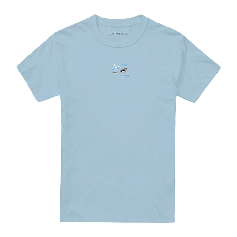 Light Blue - Front - Elvis Presley Unisex Adult Tender Eyes T-Shirt