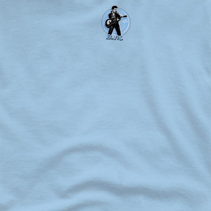 Light Blue - Side - Elvis Presley Unisex Adult 45 Rpm T-Shirt