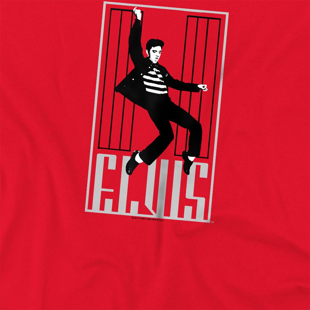 Red - Side - Elvis Presley Unisex Adult One Jailhouse T-Shirt