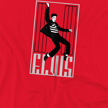 Red - Side - Elvis Presley Unisex Adult One Jailhouse T-Shirt