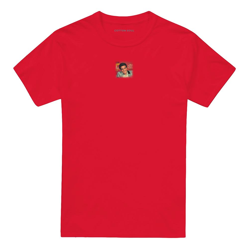 Red - Front - Elvis Presley Unisex Adult Jailhouse Rock 45 T-Shirt