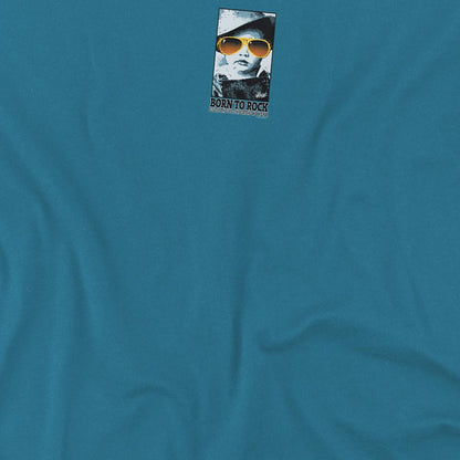 Slate - Side - Elvis Presley Unisex Adult Born To Rock T-Shirt