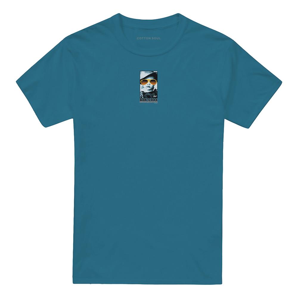 Slate - Front - Elvis Presley Unisex Adult Born To Rock T-Shirt