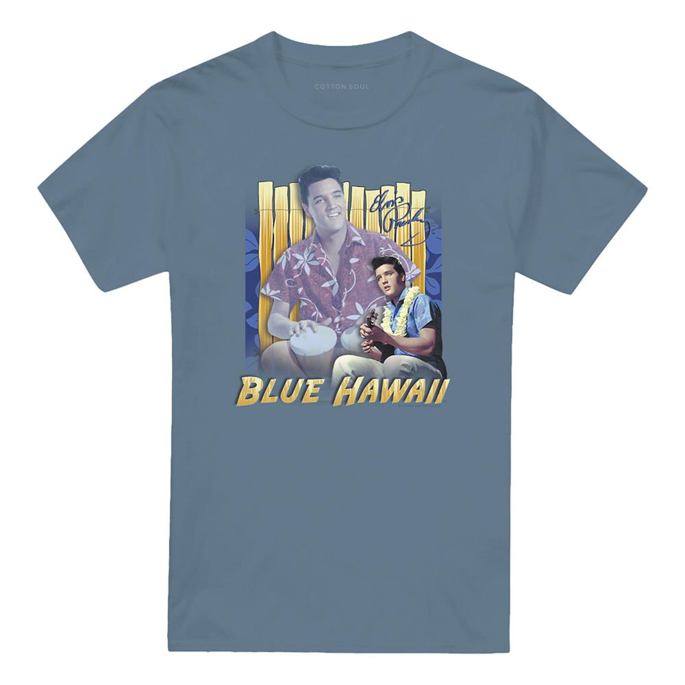 Carolina Blue - Front - Elvis Presley Unisex Adult Blue Hawaii T-Shirt
