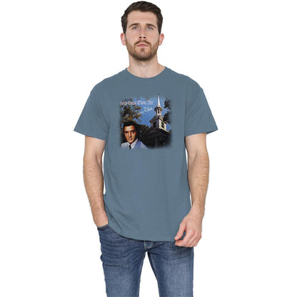 Carolina Blue - Back - Elvis Presley Unisex Adult How Great Thou Art T-Shirt