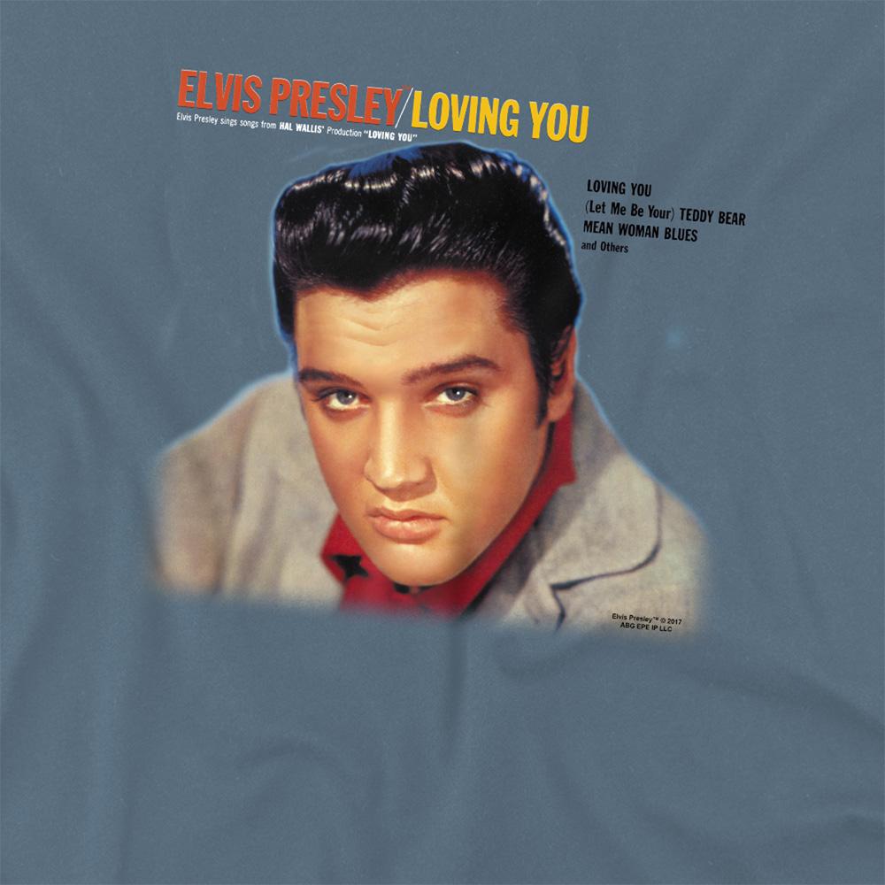 Carolina Blue - Side - Elvis Presley Unisex Adult Loving You Soundtrack T-Shirt