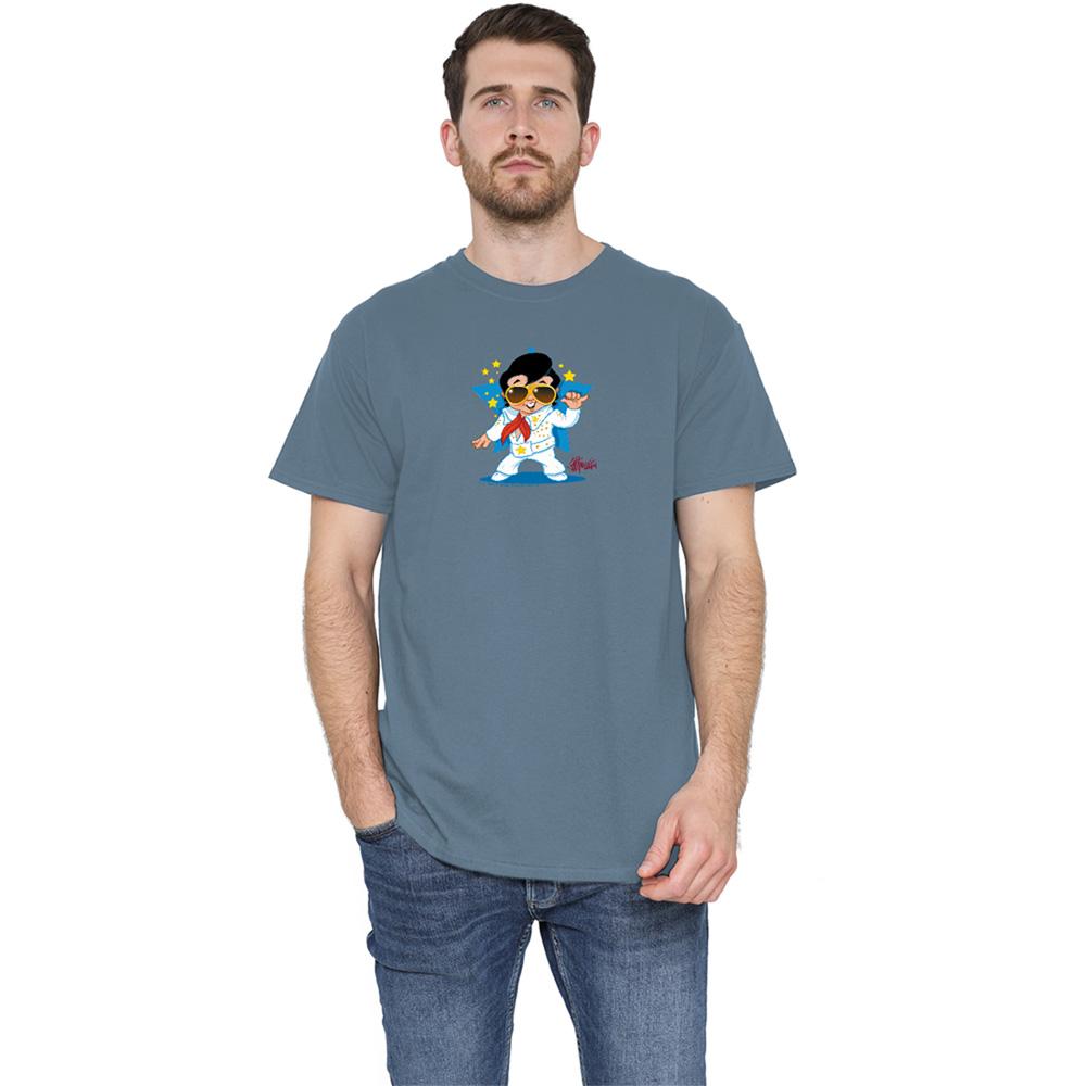 Carolina Blue - Back - Elvis Presley Unisex Adult Jumpsuit T-Shirt