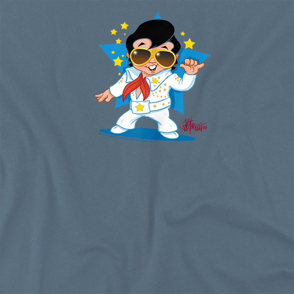 Carolina Blue - Side - Elvis Presley Unisex Adult Jumpsuit T-Shirt
