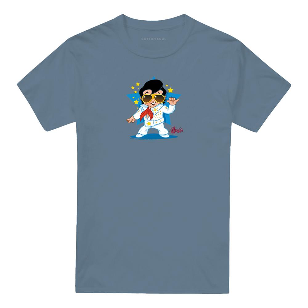 Carolina Blue - Front - Elvis Presley Unisex Adult Jumpsuit T-Shirt