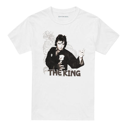 White - Front - Elvis Presley Unisex Adult Fighting King T-Shirt