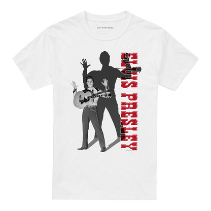 White - Front - Elvis Presley Unisex Adult Look No Hands T-Shirt