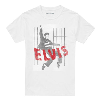 White - Front - Elvis Presley Unisex Adult Iconic Pose T-Shirt
