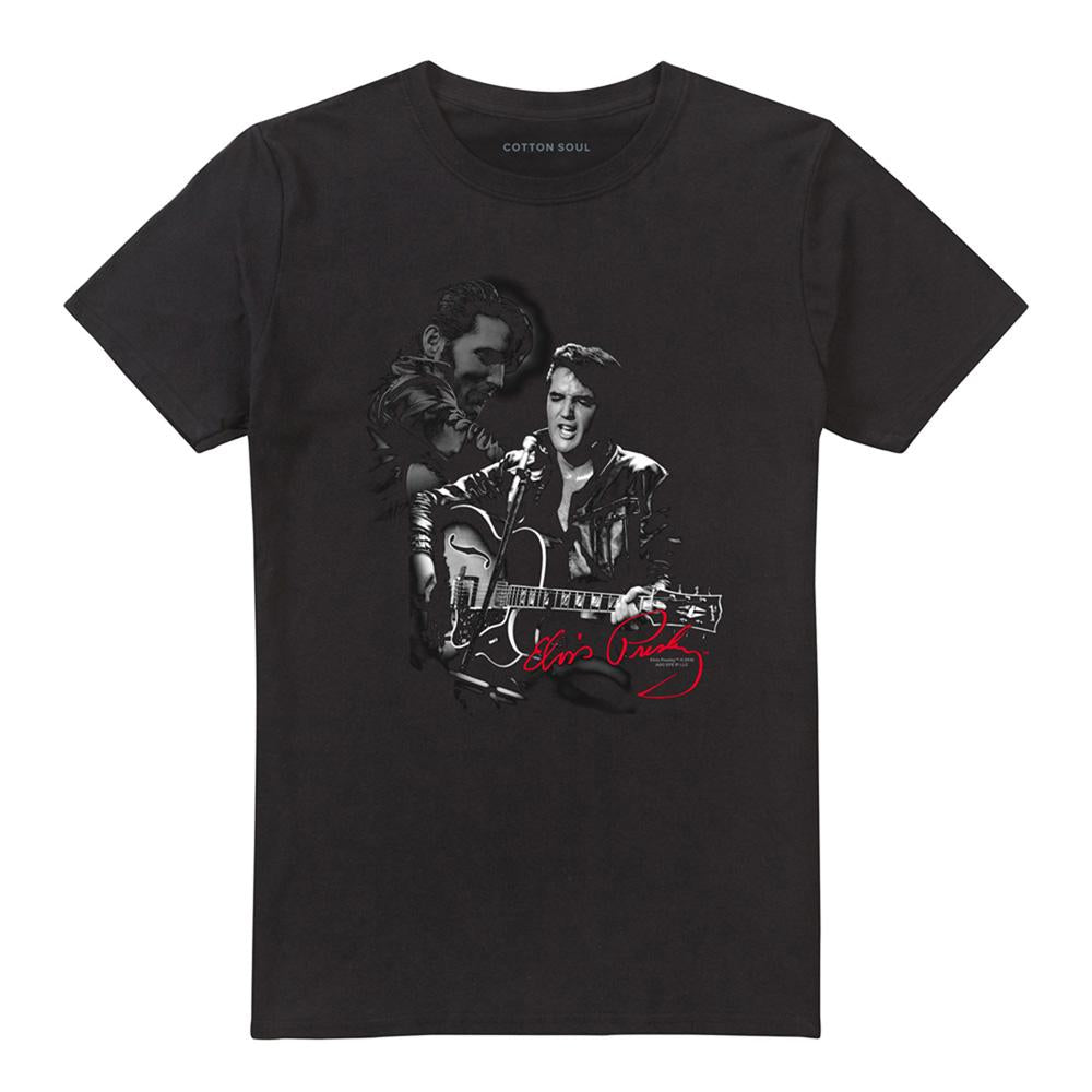 Black - Front - Elvis Presley Unisex Adult Show Stopper T-Shirt