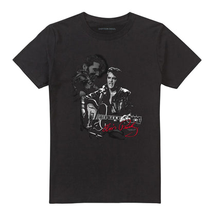 Black - Front - Elvis Presley Unisex Adult Show Stopper T-Shirt