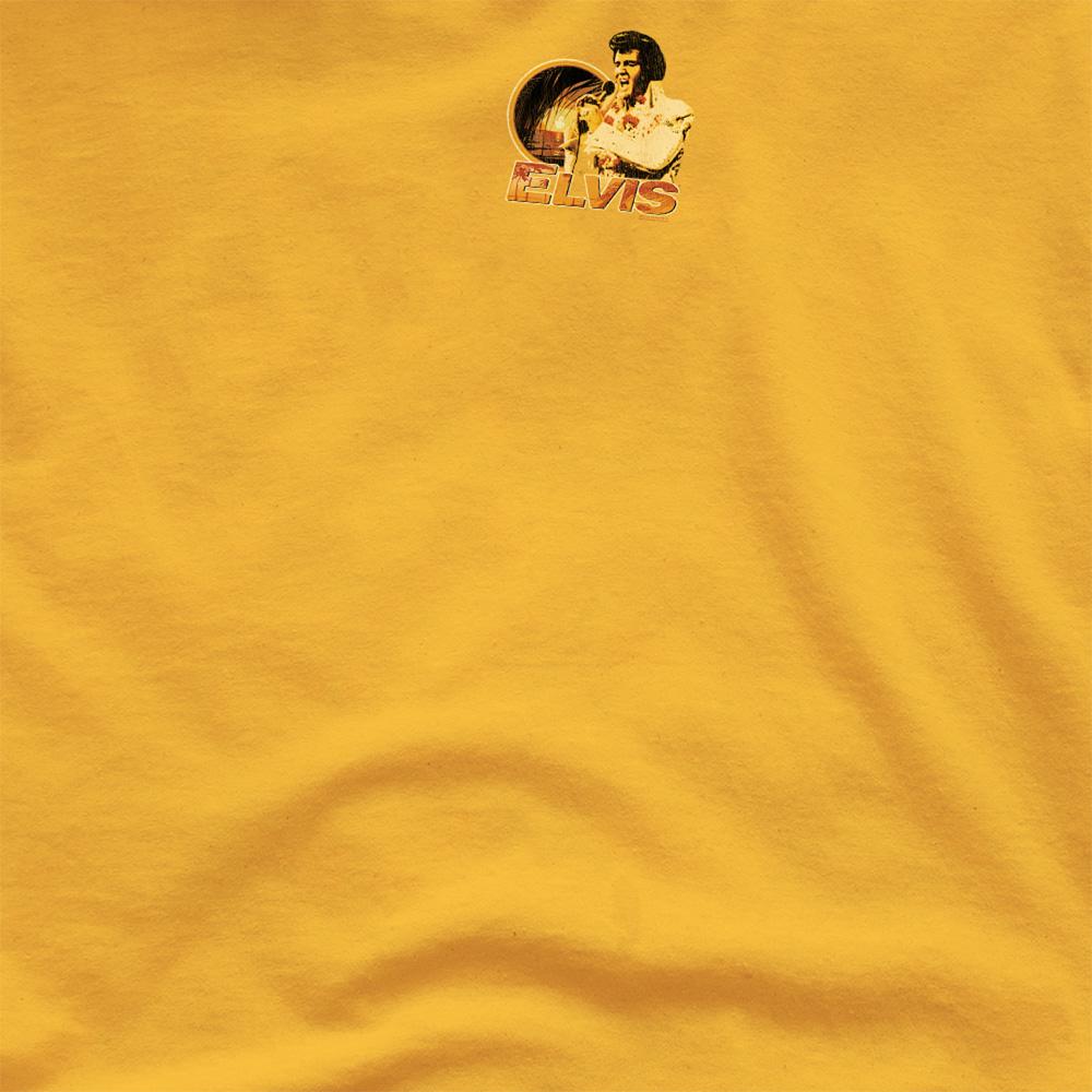 Gold - Side - Elvis Presley Unisex Adult Singing Hawaii T-Shirt