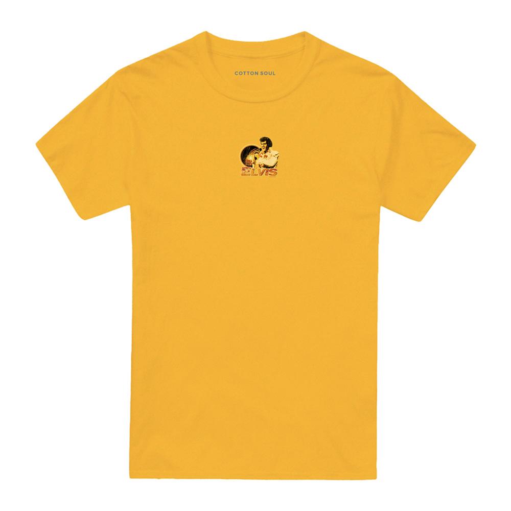 Gold - Front - Elvis Presley Unisex Adult Singing Hawaii T-Shirt