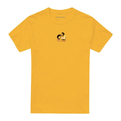 Gold - Front - Elvis Presley Unisex Adult Singing Hawaii T-Shirt