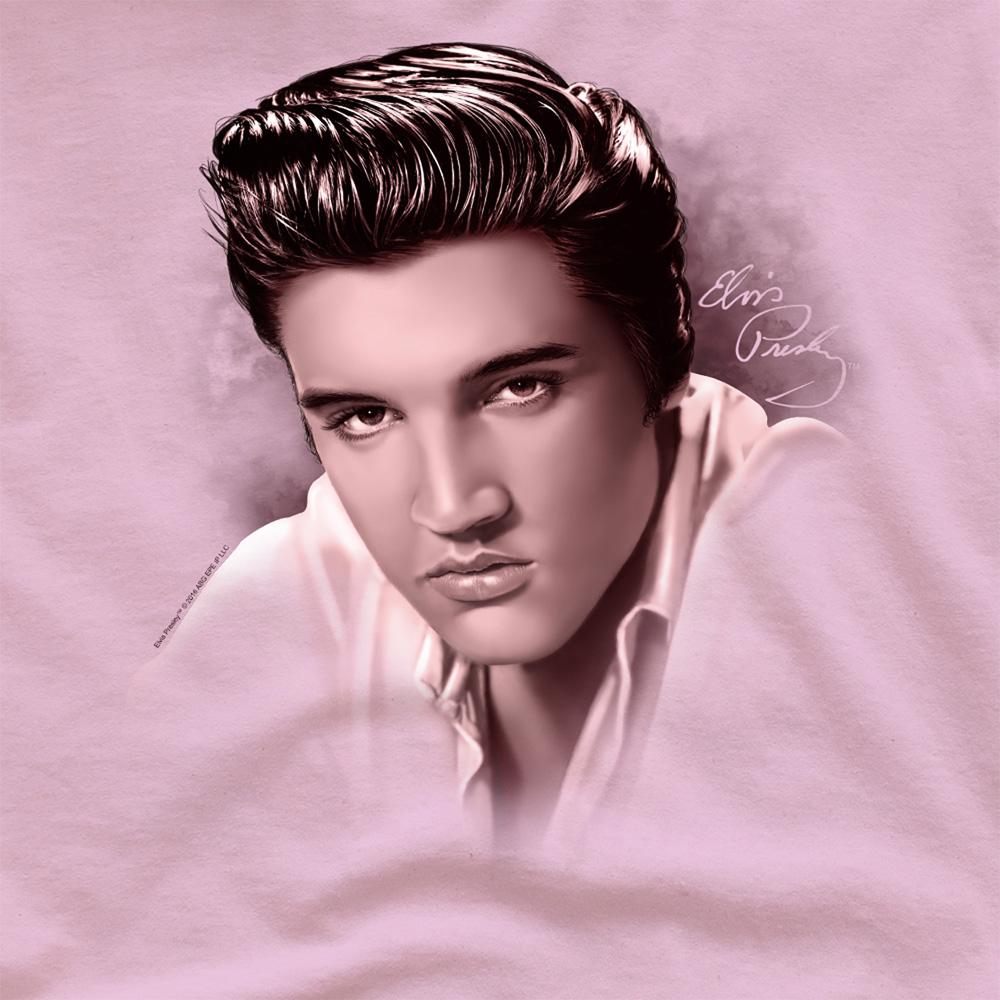 Pink - Side - Elvis Presley Unisex Adult The Stare T-Shirt