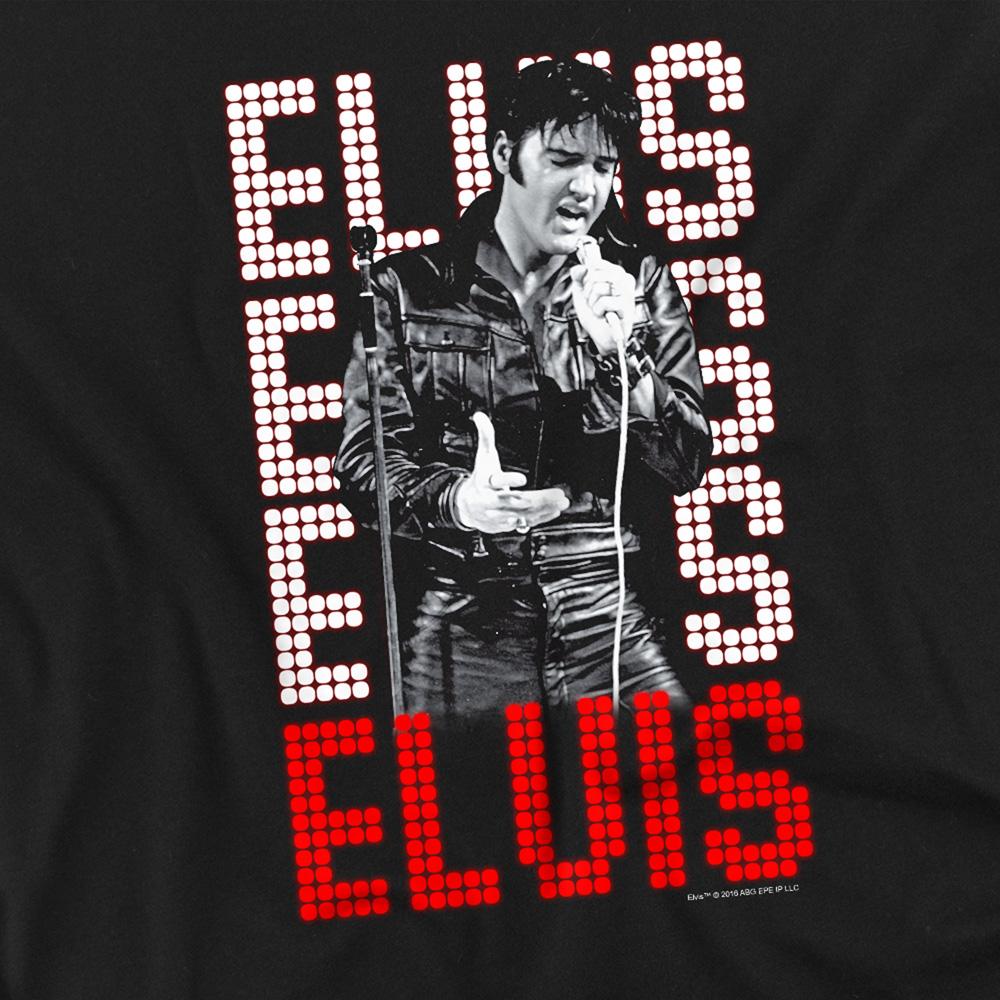 Black - Side - Elvis Presley Unisex Adult 1968 T-Shirt