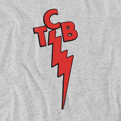 Athletic Heather - Side - Elvis Presley Unisex Adult TCB T-Shirt