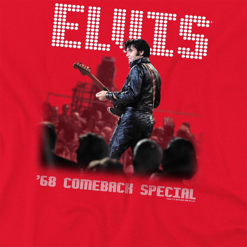 Red - Side - Elvis Presley Unisex Adult Return Of The King T-Shirt