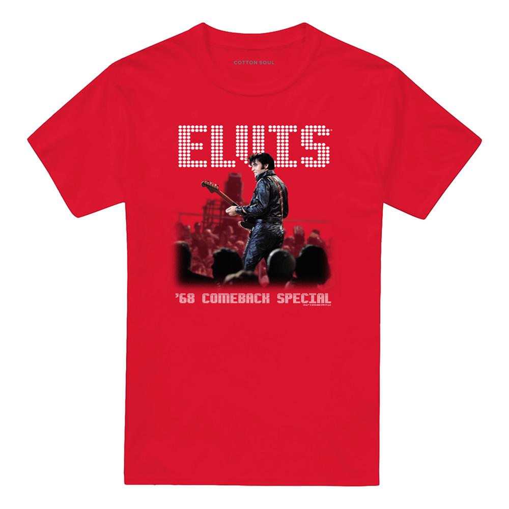 Red - Front - Elvis Presley Unisex Adult Return Of The King T-Shirt