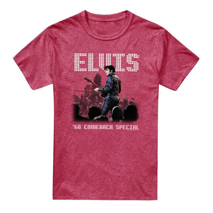 Red - Front - Elvis Presley Unisex Adult Return Of The King T-Shirt