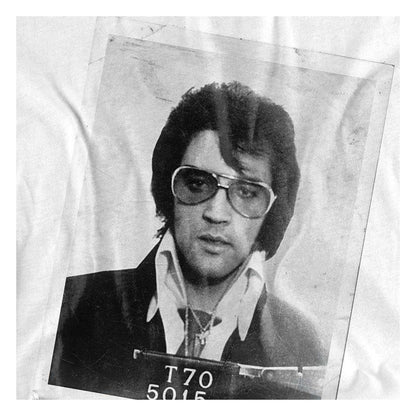 White - Side - Elvis Presley Unisex Adult Framed T-Shirt
