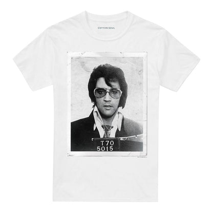 White - Front - Elvis Presley Unisex Adult Framed T-Shirt