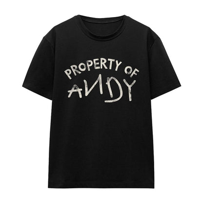 Black - Front - Toy Story Womens-Ladies Property Of Andy T-Shirt