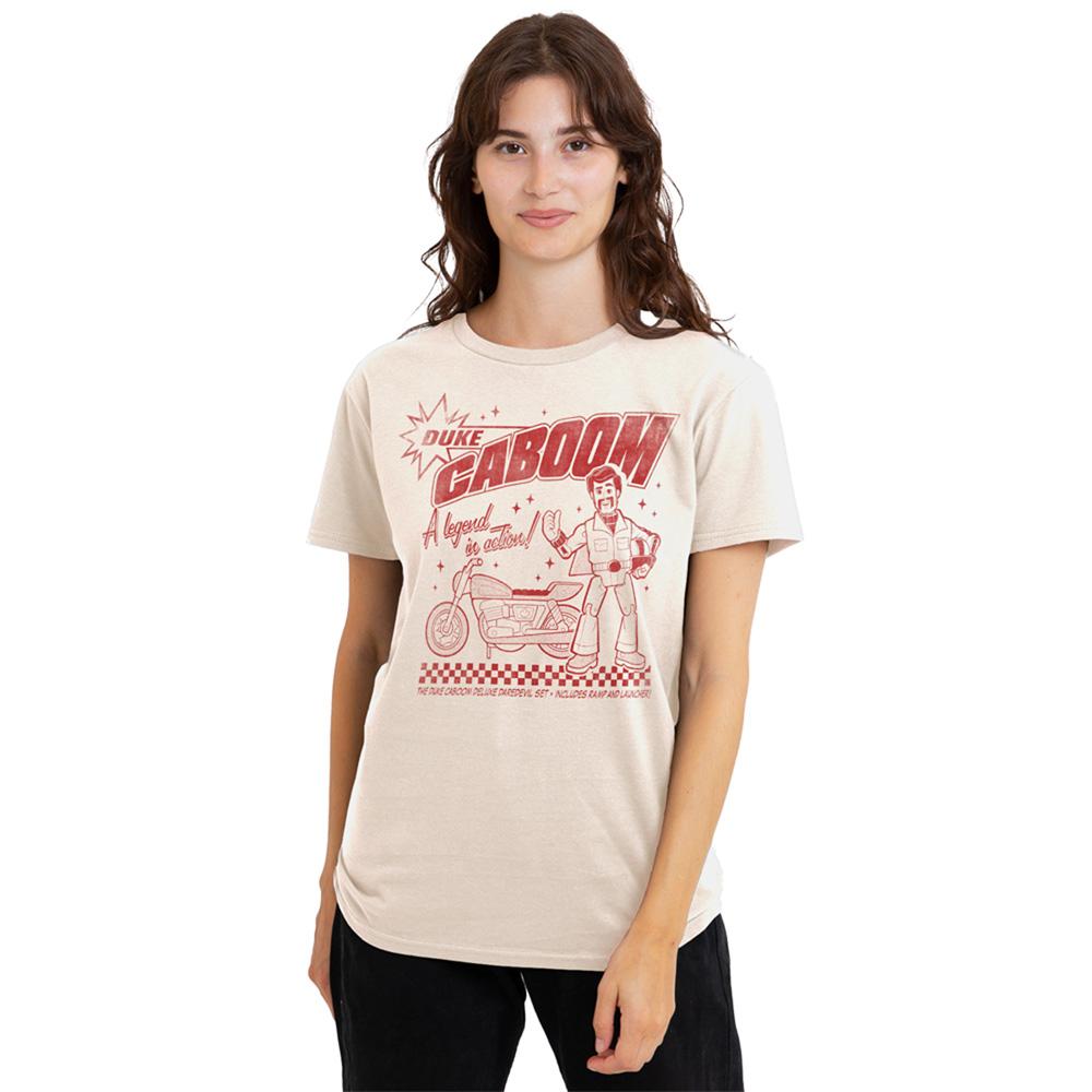Natural - Lifestyle - Toy Story Womens-Ladies Duke Caboom Retro T-Shirt