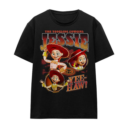 Black - Front - Toy Story Womens-Ladies Cowgirl Jessie Homage T-Shirt