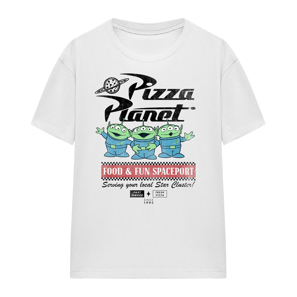 White - Front - Toy Story Womens-Ladies Food Spaceport Aliens T-Shirt