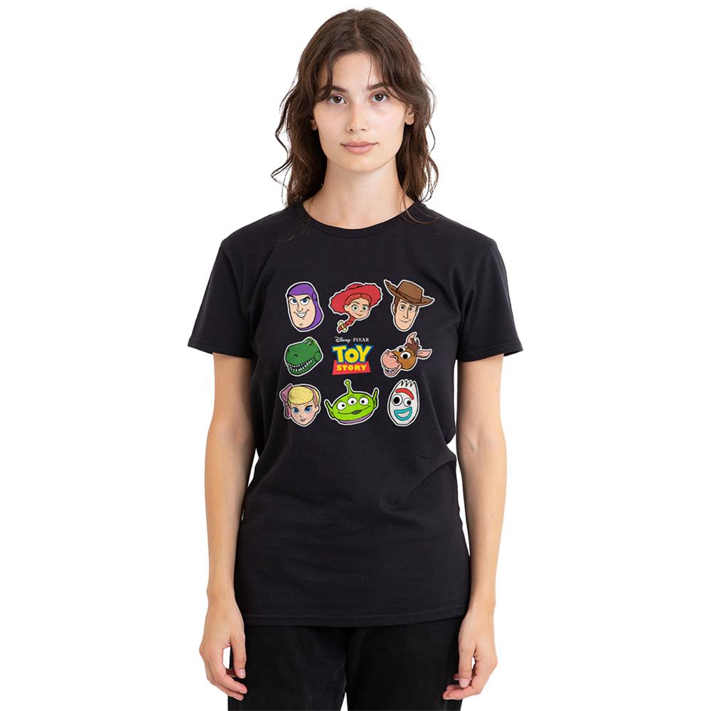 Black - Lifestyle - Toy Story Womens-Ladies Character Face Cut Out T-Shirt