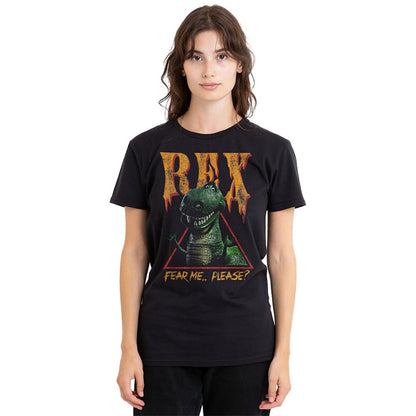 Black - Back - Toy Story Womens-Ladies Fear Me Rex T-Shirt