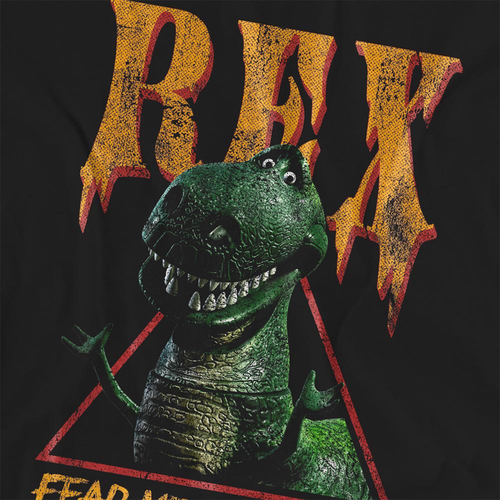 Black - Side - Toy Story Womens-Ladies Fear Me Rex T-Shirt