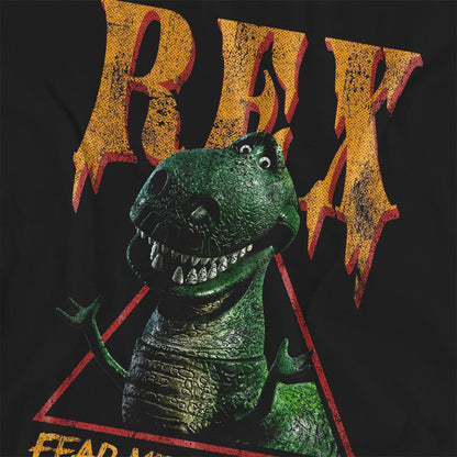 Black - Side - Toy Story Womens-Ladies Fear Me Rex T-Shirt