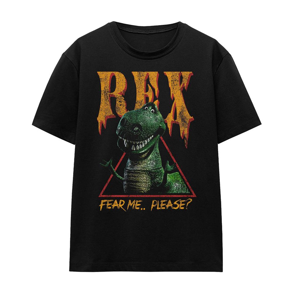 Black - Front - Toy Story Womens-Ladies Fear Me Rex T-Shirt