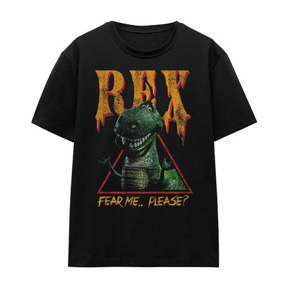 Black - Front - Toy Story Womens-Ladies Fear Me Rex T-Shirt