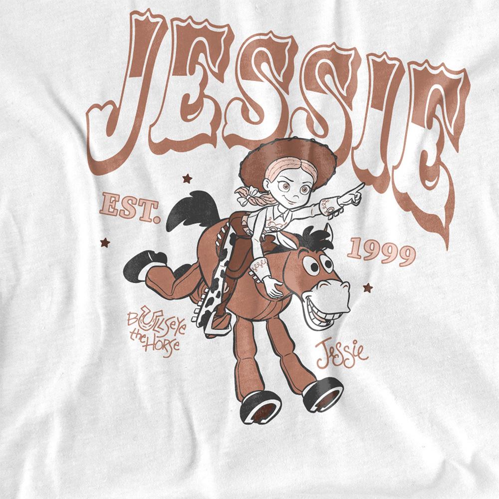 White - Side - Toy Story Womens-Ladies Jessie Mono T-Shirt