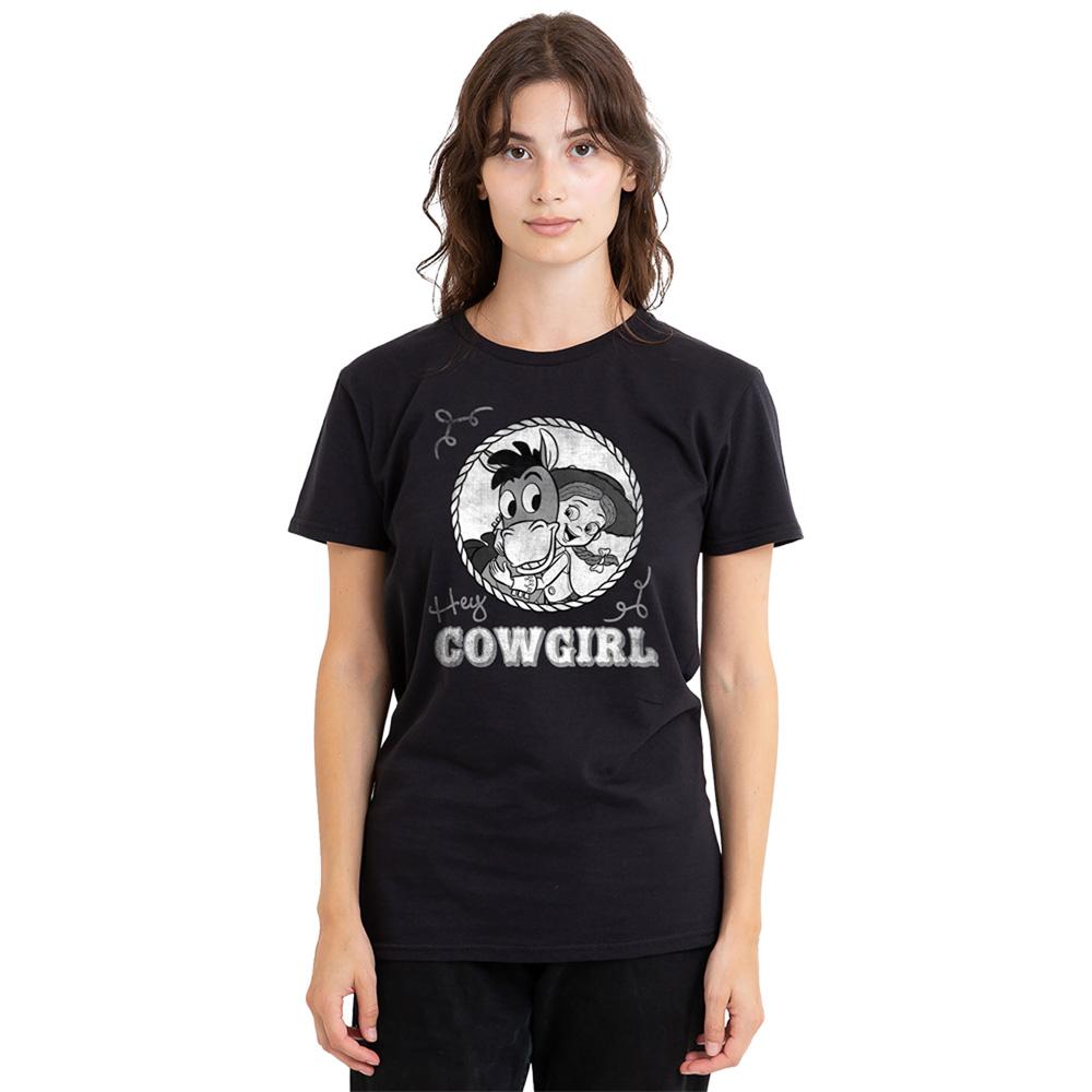 Black - Back - Toy Story Womens-Ladies Hey Cowgirl Jessie T-Shirt