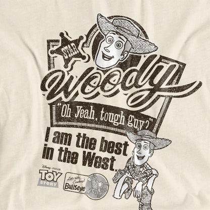 Natural - Side - Toy Story Womens-Ladies Best In The West Woody T-Shirt