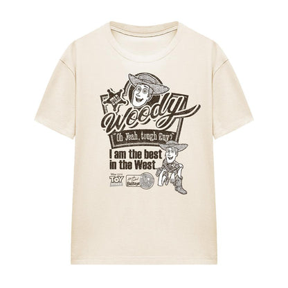 Natural - Front - Toy Story Womens-Ladies Best In The West Woody T-Shirt